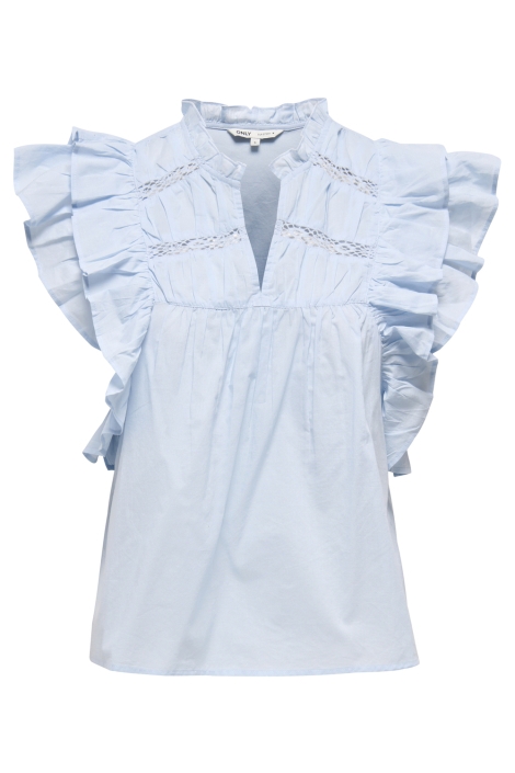 Only onlsunny life capsl frill top wvn n